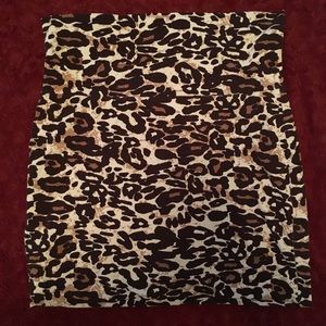 Leopard print skirt